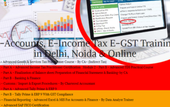 E-Accounting Course in Delhi, “Learn Direct Tax