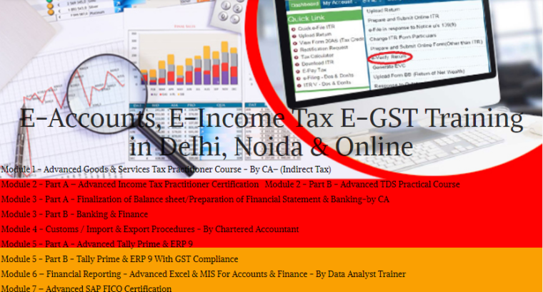 E-Accounting Course in Delhi, “Learn Direct Tax